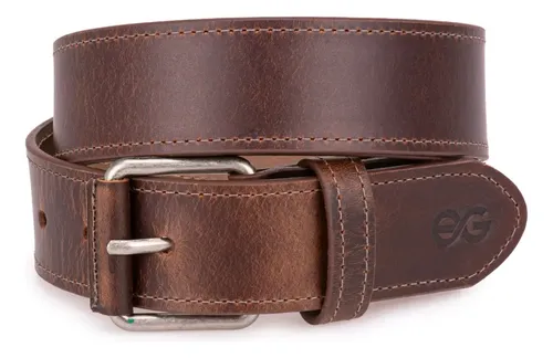 Cinto Couro Legítimo 4cm Fivela Casual — LEARSI