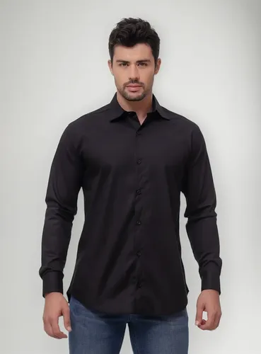 Camisa Social 100% Algodão ML — várias cores