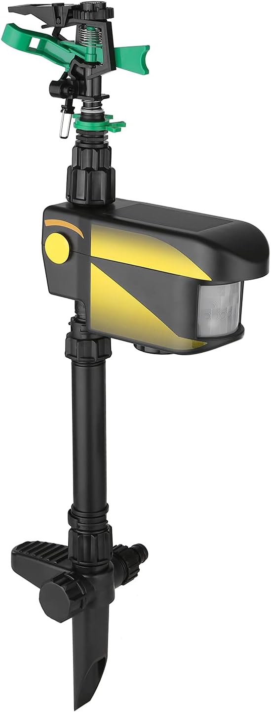 Aspersor com sensor de movimento, solar